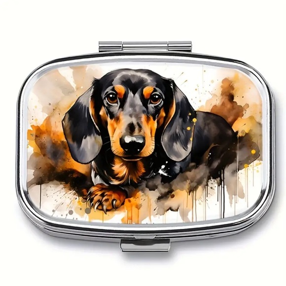 Portable Mirrored Medicine Case for Pockets & Purses NEW - Picture 2 of 15